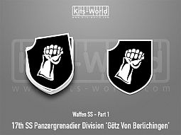 Kitsworld SAV Sticker - Waffen SS - 17th SS Panzergrenadier Division 'Götz von Berlichi 